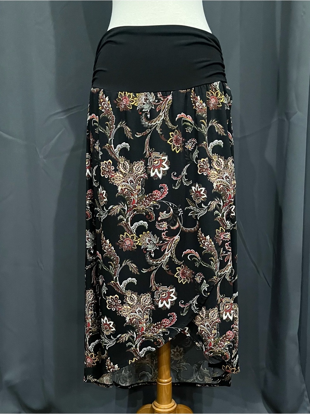 Apt 9 2XL High Low Faux Wrap Floral Skirt.
